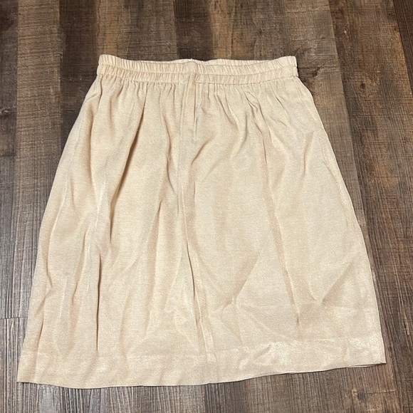 Women’s vintage acetate and rayon skirt 10 made in USA 🇺🇸 mini pull on elastic - Picture 4 of 5